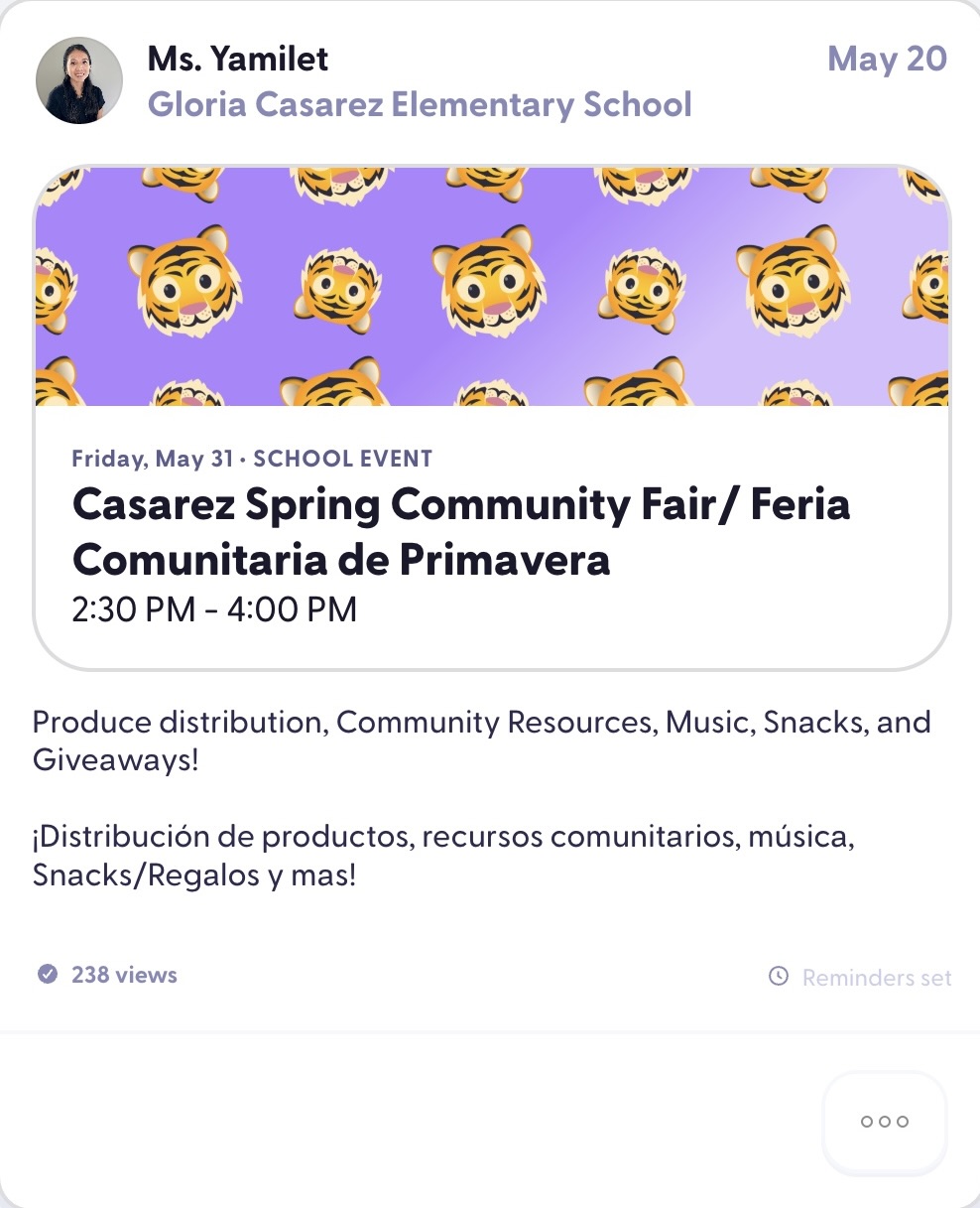 Casarez Spring Community Fair - Gloria Casarez Elementary School